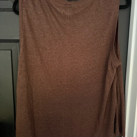 NWT GAP Linen-Blend Shell Tank Top L - Picture 4 of 4